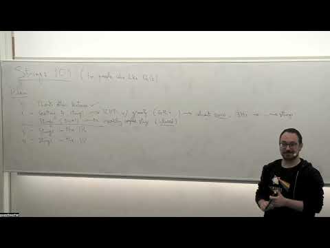 Introduction to String Theory: Lecture 1, Ivano Basile