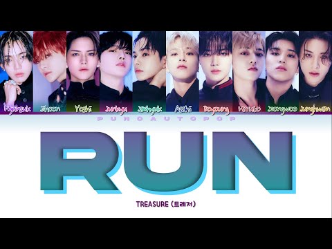 TREASURE 트레저 " RUN " Lyrics (ColorCoded/ENG/HAN/ROM/가사)