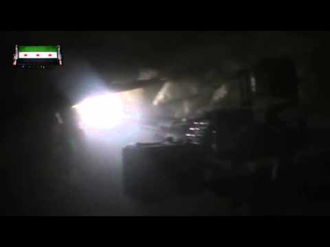 استهداف معاقل النظام بالدوشكا من قبل لواء أحرار الجنوب في مدينة بصرى الشام في ريف درعا