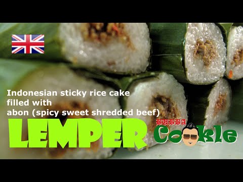 [EN] Recipe LEMPER - Indonesian rice cake filled with spicy sweet shredded dried beef