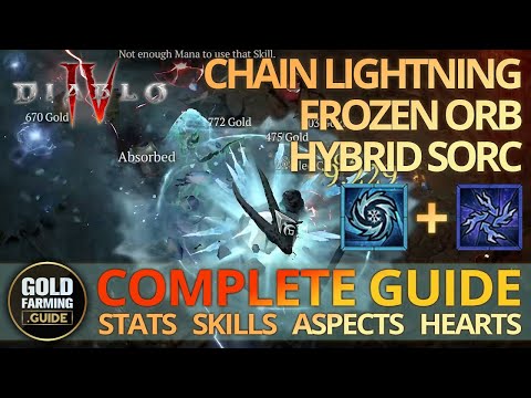 Diablo 4 Chain Lightning & Frozen Orb Hybrid Complete Build Guide for Level 50-70 Nightmare Dungeons
