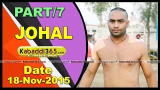 (1) Johal ( Jalandhar) Kabaddi Tournament 18 Nov 2015