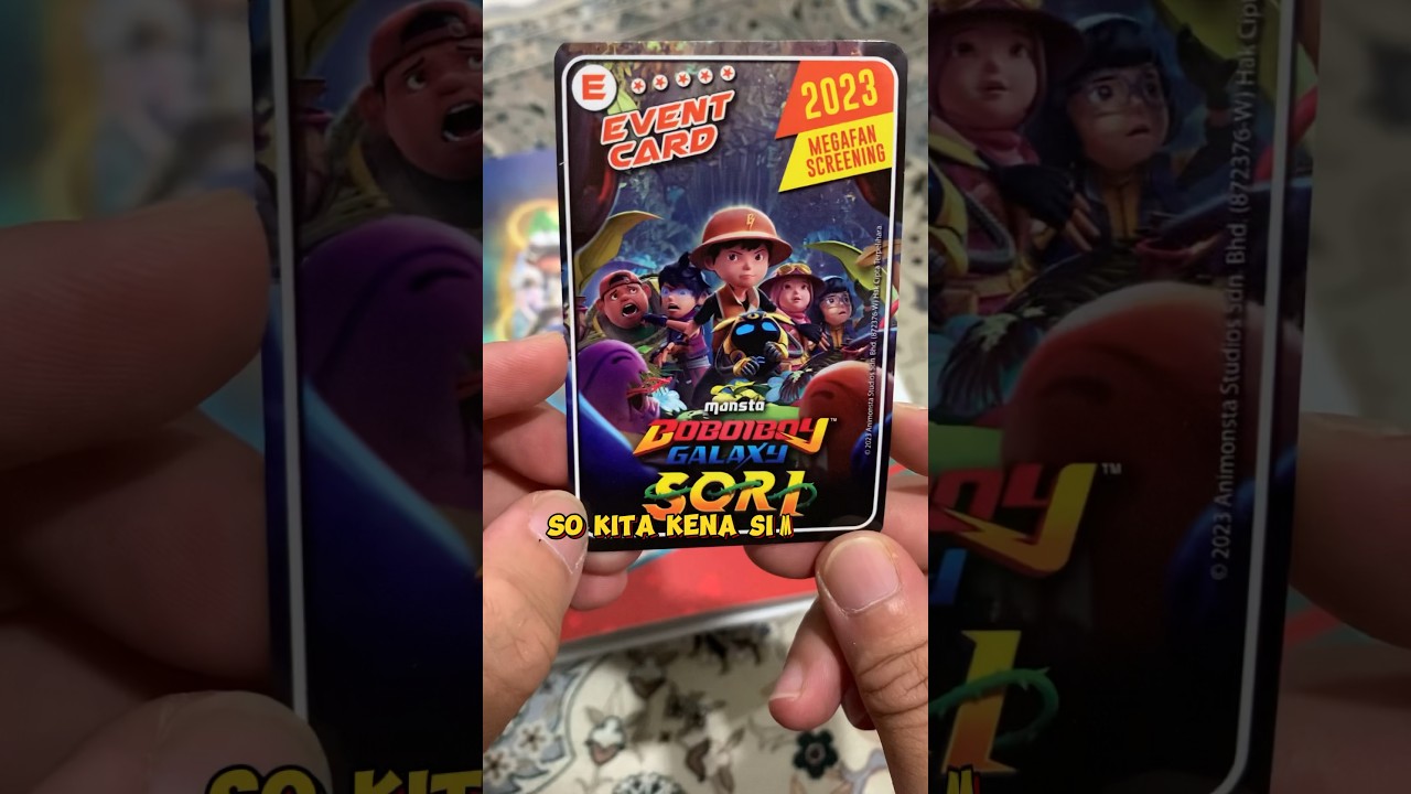 Kad promo Event Card BoBoiBoy Galaxy Sori
