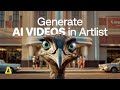 Generate visually stunning AI videos right in Artlist