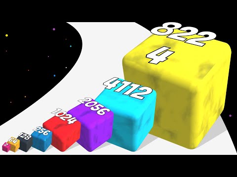 JELLY SNAKE 2048 - Color Math Games (Jelly Run 3D Max Level)