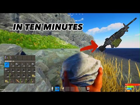 ROCK TO M249 IN TEN MINUTES! - Rust Console Edition