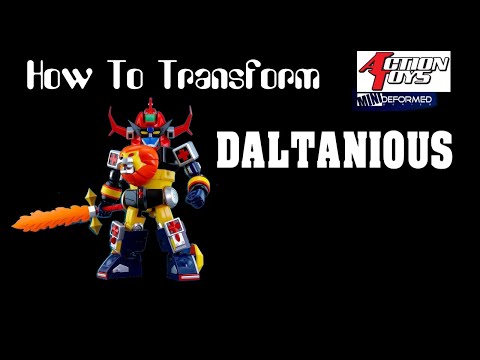 How to transform and Review Mini Deformed Daltanious By Action Toys