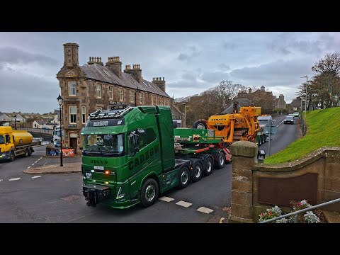 CADZOW Heavy Haulage in Wick With a Abnormal Load For Subsea7 site 09/10/25 