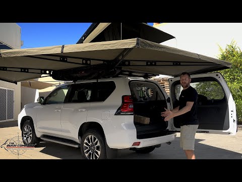 Prado 150 - DX27 Rooftop Tent and 270 XT MAX Awning - The Bush Company