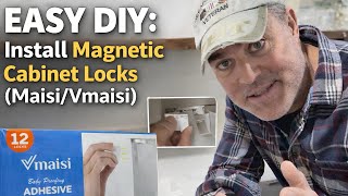 How to Install Maisi / Vmaisi Magnetic Cabinet Locks | No Drilling, Hidden DIY Install