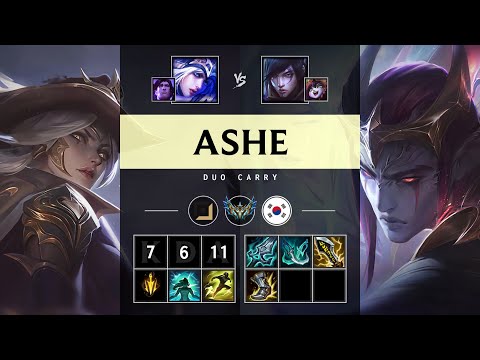 Ashe ADC vs Aphelios - KR Challenger Patch 25.16
