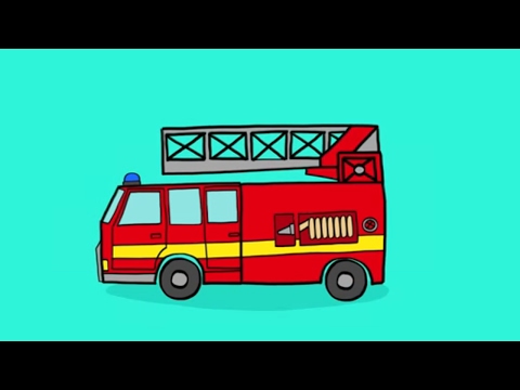 Apprendre à dessiner un camion pour les pompiers en 3 étapes