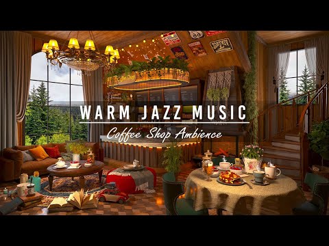 Warm May Jazz Music for Relaxing, Work ☕ Cozy Coffee Shop Ambience ~ Smooth Jazz Instrumental Music