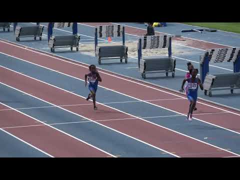 Girls 100m Dash 7-8 Year Old Heat 4 - 44th Annual Northwest Track and Field Classic 2019