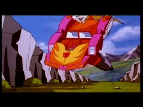 1986 animated The Transformers: The Movie trailer frame with Unicron looming and Autobots charging