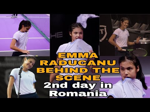 EMMA RADUCANU's Behind the scene  in her Second Day Training Session in POlyvalent Hall Cluj Romania