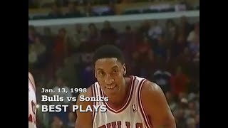 Jan 13, 1998 Bulls vs Sonics highlights