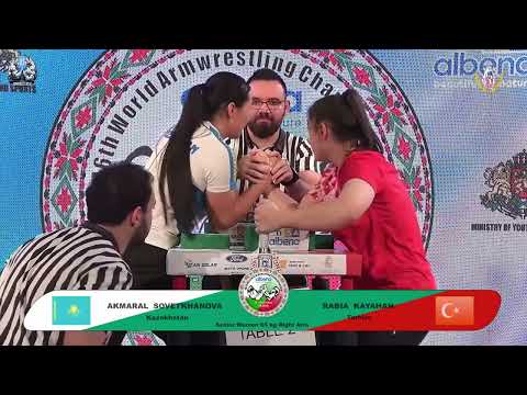 Sovetkhanova Akmaral vs Kayahan Rabia | Up to 65 kg | XLVI WORLD ARMWRESTLING CHAMPIONSHIP | 2025