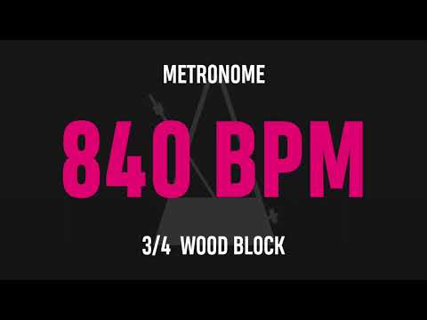 840 BPM 3/4 - Best Metronome (Sound : Wood block)