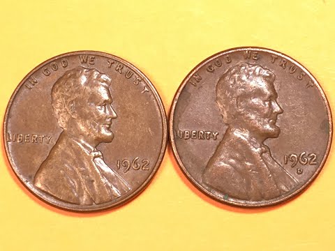 US 1962 Lincoln One Cent Coin - 1.4 Billion Minted - United States Takes Tin Out Of Lincoln Pennies