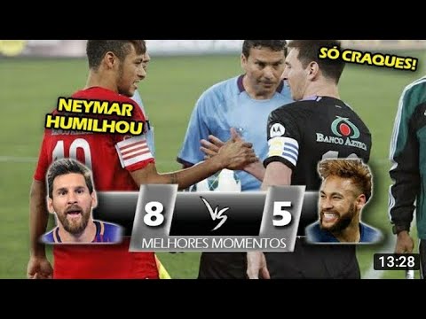 Amigos do Messi 8 x 5 Amigos do Neymar - C/ D. Alves, Sanchez, Cavani, Lavezzi