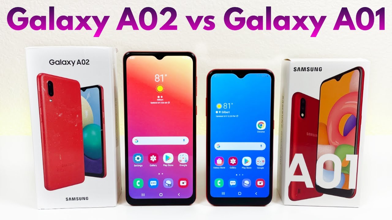 Samsung Galaxy A02 vs Samsung Galaxy A01 - Who Will Win?