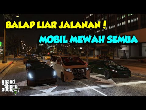 BALAP LIAR ALPHARD SULTAN LAWAN MOBIL SPORT MALAM TAKBIR - GTA V SULTAN UPIN IPIN EPISODE SPESIAL