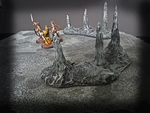 Crafting Dragon's Teeth Stalagmites for a D&D Cave (The DM's Craft, Short Tip #47)