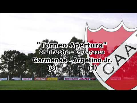 3ra Fecha Torneo Apertura - Garmense (3) - Argentino Jr  (1)