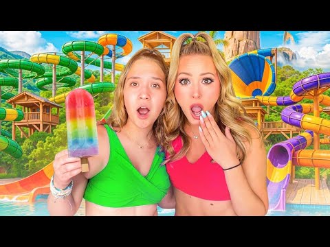 SUMMER WATERPARK EXTREME ADVENTURE 🛝💦😱 KAYLA & KALLI