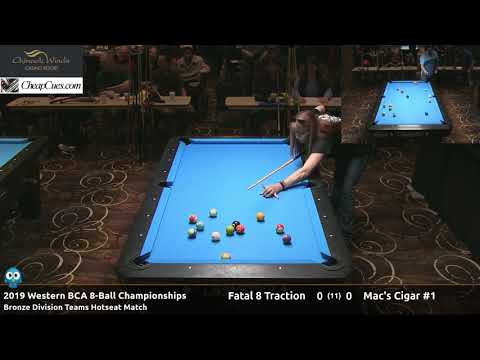 Fatal 8 Traction vs Mac's Cigar #1 - Bronze Teams - 2019 Western BCA 8-Ball Championship
