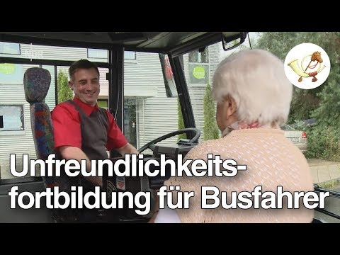 Zu nett: Busfahrer muss auf Unfreundlichkeitsfortbildung [Postillon24]