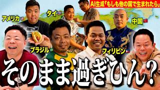 【ちょっと前AI】もしも別の国に生まれてたらどんな感じかAIで作ってみたらほぼ一緒やった【ダイアンYOU&TUBE】