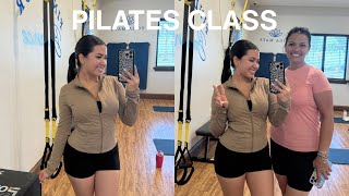 PILATES FOR THE FIRST TIME | mom visits + hair care journey + halloween shopping + more
