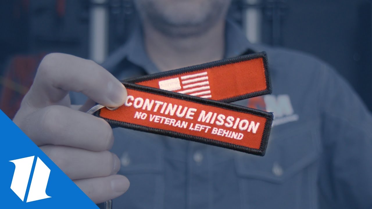 Continue Mission Veteran Flight Tag Keychain