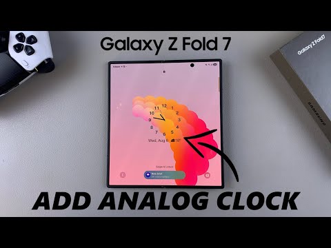 How To Add Analog Clock To Lock Screen On Samsung Galaxy Z Fold 7