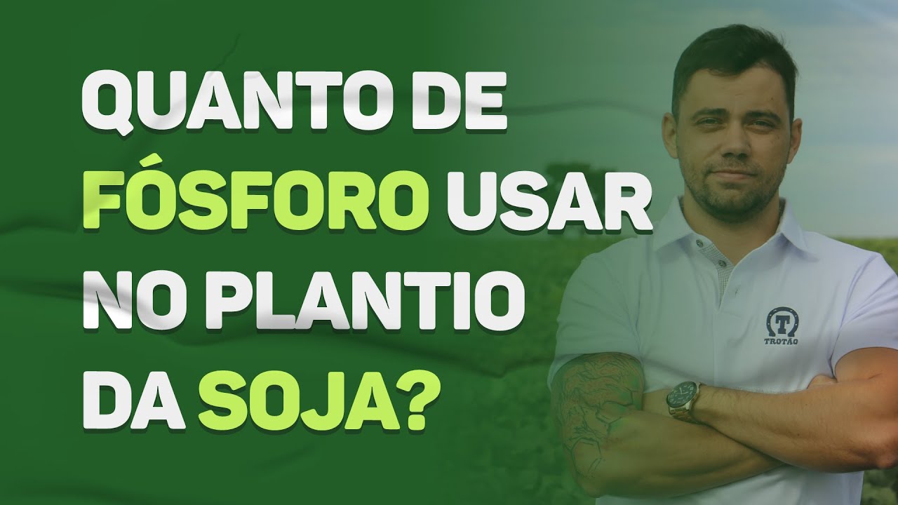 Quanto de Fósforo usar no Plantio da Soja?