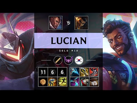 Lucian Mid vs Akshan - KR Master Patch 25.13