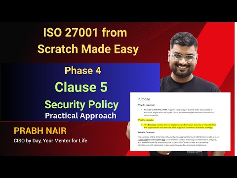 How to Write a Security Policy Compliant with ISO 27001:2022 Clause 5 | Step-by-Step Guide