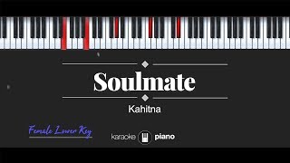 Soulmate (FEMALE LOWER KEY) Kahitna (KARAOKE PIANO)