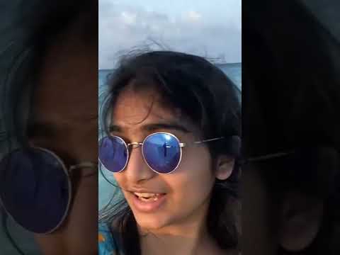 shekar master daughter sahithi Njoying in Maldives beach