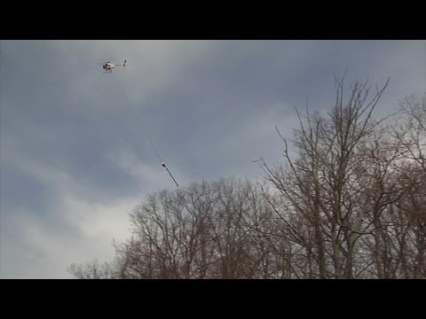 Aerial Saw Saves Crews Time Trimming Trees