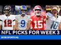 Picks for EVERY Big Week 3 NFL Game | Picks to Win, Best Bets, & MORE | CBS Sports HQ