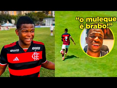 🔥SURGIU O NOVO VINICIUS JR. NA BASE DO FLAMENGO!! DOUGLAS TELLES É ABSURDO!!
