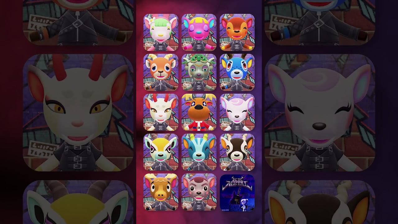 【けけメタル】全13種のシカとジングルが高速早口を見せつける #あつ森 #けけアイドル #animalcrossing #あつまれどうぶつの森