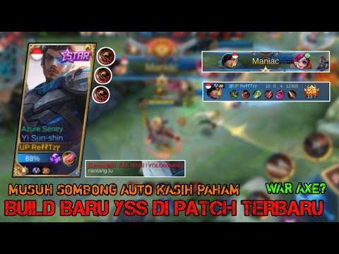 Build yss terbaru musuh sok keras auto bantai sampe miniac - mlbb