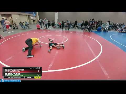 55-56 Lbs Round 3 - Christian Masters, Keller Wrestling Club Vs Britney Turdo, Texas Elite Wrestli