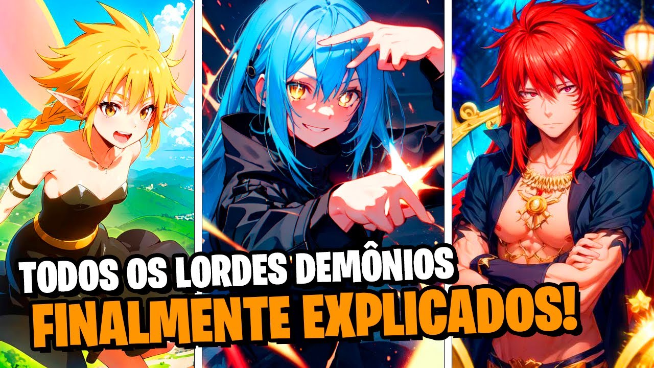 MAIS FORTES QUE O DEMÔNIO SLIME RIMURU! TODOS OS 13 LORDES DEMÔNIOS DE TENSEI SLIME! | CURIOSIDADE