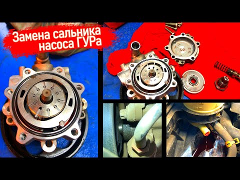 Течет жидкость гур замена сальника полная разборка и сборка насоса гура дастер каптур аркана террано