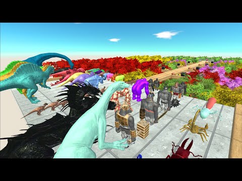 All Unit Run Boxing Glove Bridge - Animal Revolt Battle Simulator
